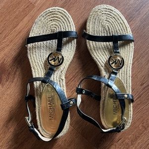 Michael Kors Black Strappy Sandals